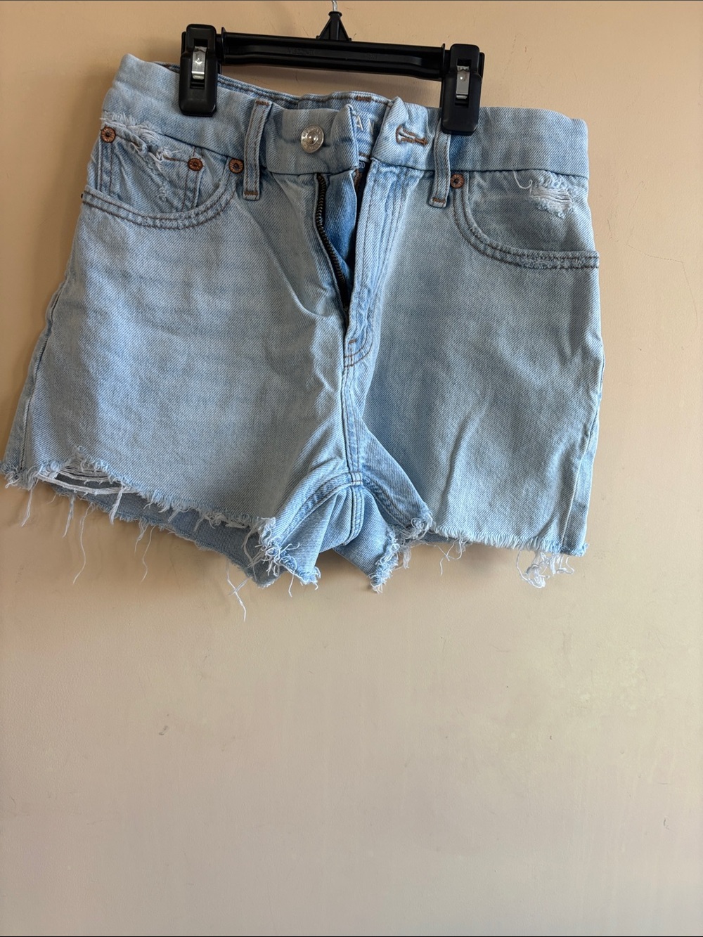 American Eagle Outfitters Light Wash Denim Cutoff Shorts